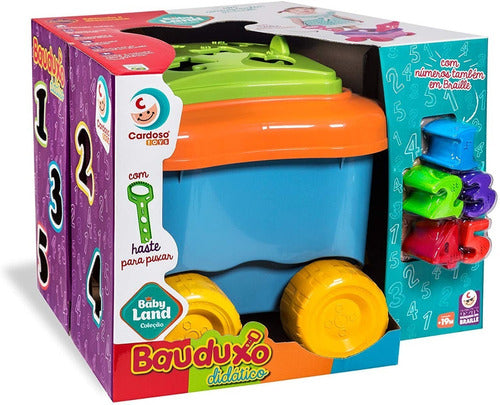 Cardoso Toys Carrito De Arrastre Porta Juguetes Baúl Con Números 1