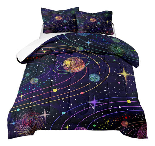 Okalayni Twin Comforter Sets For Boys Girls Kids Teens Space 0