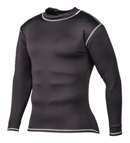 Thermal Long Sleeve T-Shirt Flash Black Men Deporfan 0