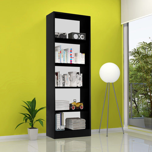 Haussman Modern Black Bookshelf 60x32x183cm Deco Cuota 0