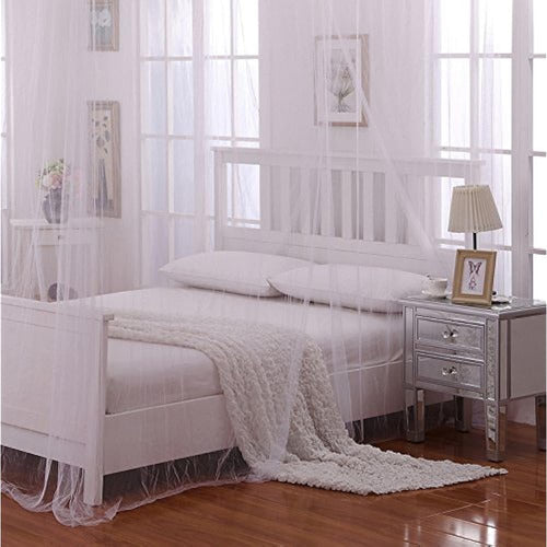 Cotton Loft Celestial 5007322 Crystal 4post Bed Canopy – White 0