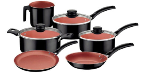 Tramontina Turim 6-Piece Black Cookware Set 0