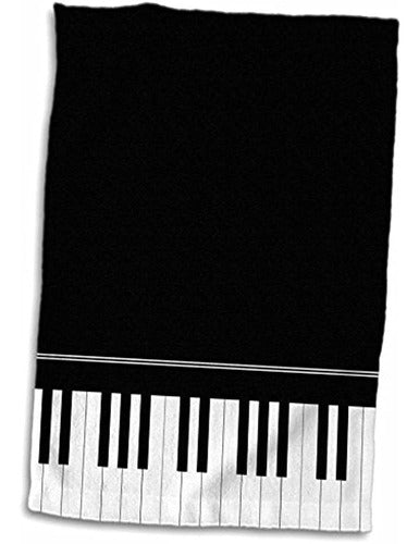 3d Rose Black Piano Edge-baby Grand Keyboard Design Para Pia 1