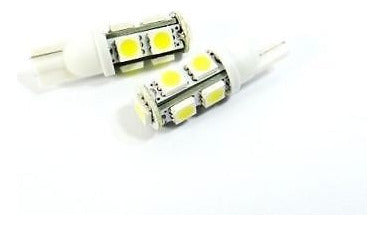 KINSTECH 2 X 168 194 T10 White High Power 9 SMD LED Side Light 2