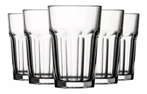 Pasabahce Set of 24 Tempered Glass Tumblers 355cc Casablanca 0