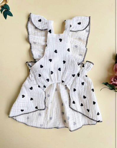 Vestido De Mascota Con Estampado De Corazón. 1