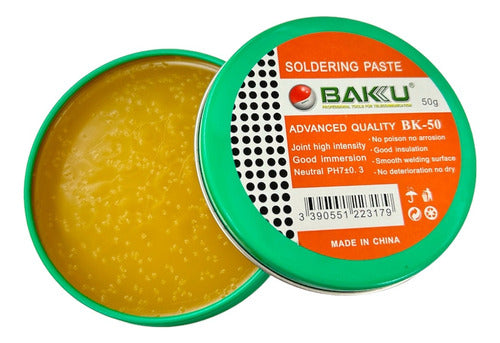 Baku Flux En Pasta Para Soldar Desoldar Profesional 50gs Baku-50 0