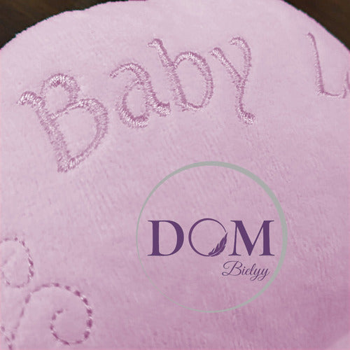 DomBielyy Almohada Almohadon Bebe Super Suave Diseño Ballena Rosa 1