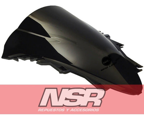 Wind Limit Double Bubble Windscreen Yamaha R1 Fz 1000 Black Polycarbonate Nsr 6