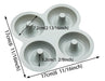 Tutu's Cakes Silicone Donut Mold with 4 Cavities 4