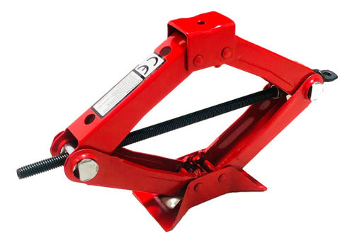 3-in-1 Kit: 1-Ton Scissor Jack + 14" Zinc-Plated Cross Wheel Wrench 1