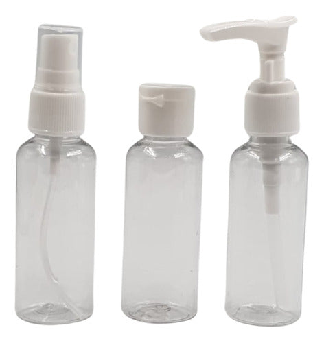 Lefemme Set De Viaje X3 Botellas Higiene Cuidado Personal Neceser 0