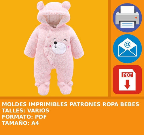 Moldes Imprimibles Patrones Ropa Bebes Promo 2x1 0