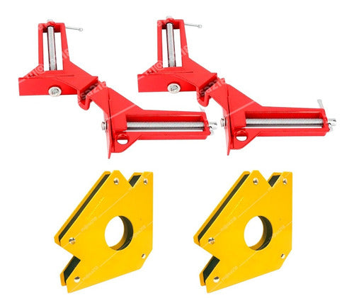 Generic 2 Corner Clamps and 2 4-Inch Magnets 0