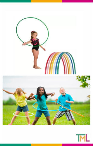 Combo of PVC Hula Hoops 50cm x 10u for Gymnastics Training 5