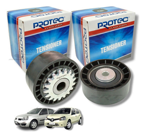 Protec Correas + Tensor Poli V Renault Clio 2 Clio Mio 1.2 16v D4f 4