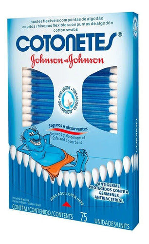 Johnson & Johnson Cotton Swabs Pack of 12 (75 Count) 0