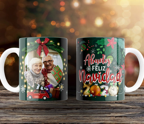 Christmas Mug Templates Designs With Photo Sublimation Pack #TN12 6