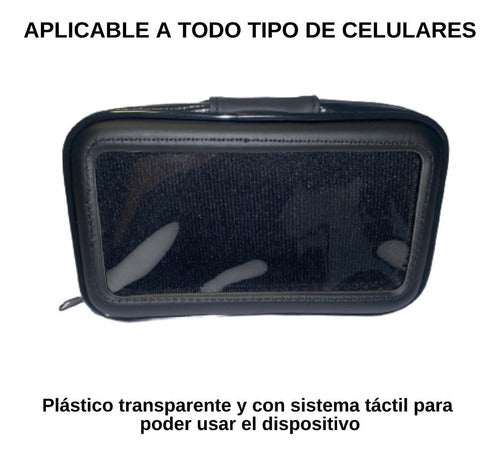 Soporte Funda Porta Gps Celular Moto Bici Impermeable 3