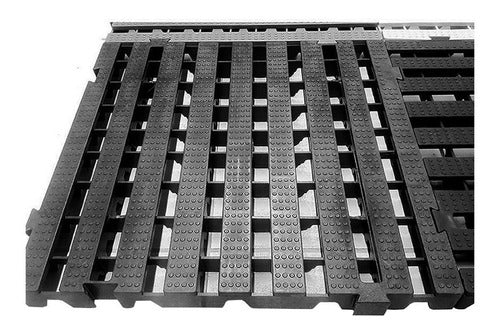 Pallet Plástico 4,5 X 50x50 Preto Kit 3 Pçs - Estrado Deck 3