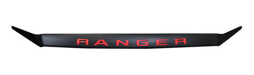 Deflector De Capó Negro Con Logo Rojo Ford Ranger 2023+ 0