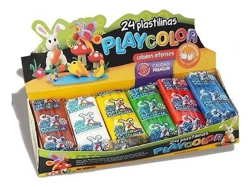 PlayColor Plastilinas X24 Barritas Colores Distribuidora Lv 0