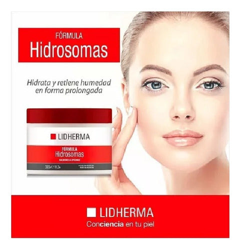 Hidrosomas Crema De 320g Hialurónico & Liposomas Lidherma 1