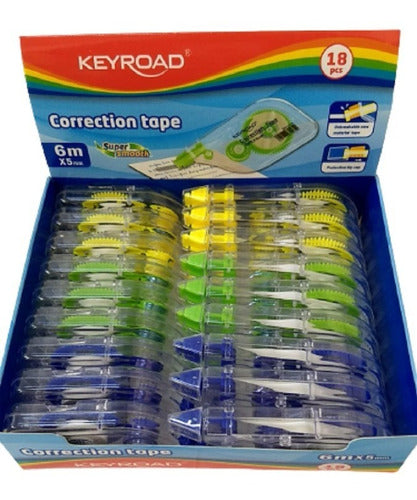 Keyroad Correction Tape Display 5mm x 6m Pack of 3 1