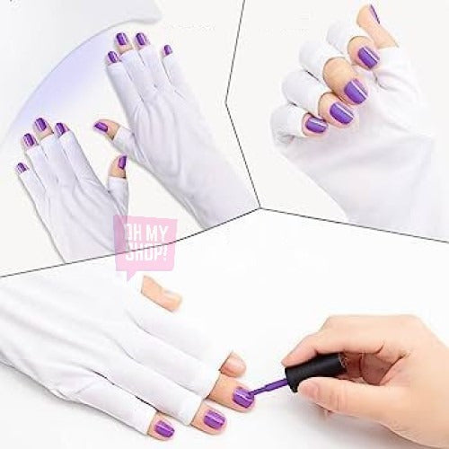 Oh My Shop! UV Protection Manicure Gloves for Sculpted Nails - Pair 4