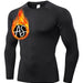 AbastoShop Online Long Sleeve Thermal Fleece Men's Lycra Sports Shirt 0