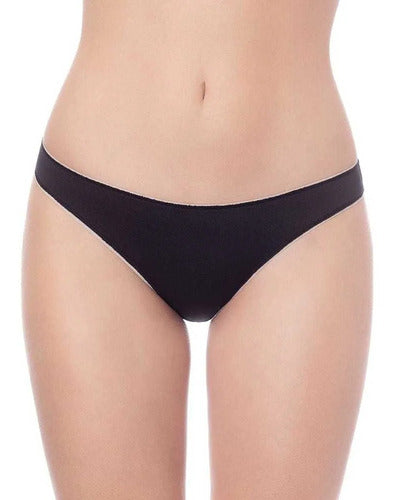 Pack of 2 Sol Y Oro Cotton and Lycra Basic Smooth Colaless Panties 7497 3