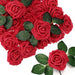 Sherr 150 Pieces Artificial Red Roses Bulk Fake Roses 0