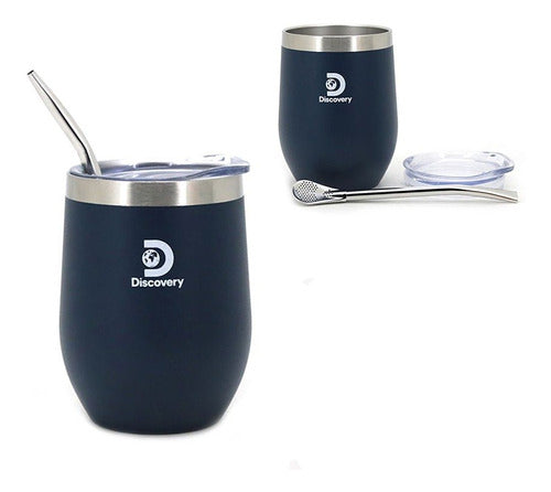 Discovery Adventures Stainless Steel Mate Thermos Cup with Lid and Straw 1