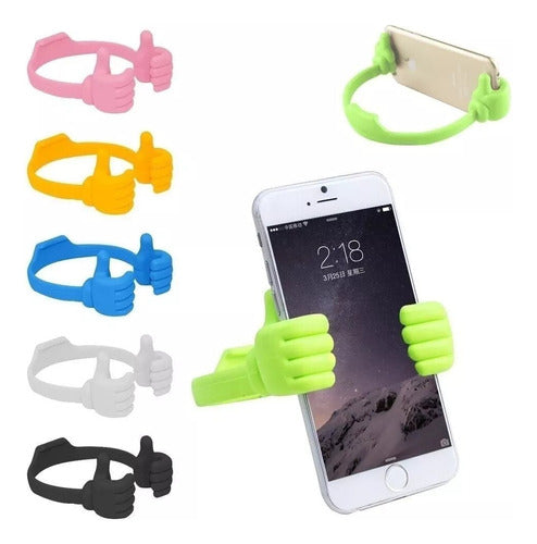 Universal Hand Shaped Cellphone and Tablet Stand - Assorted Colors 0