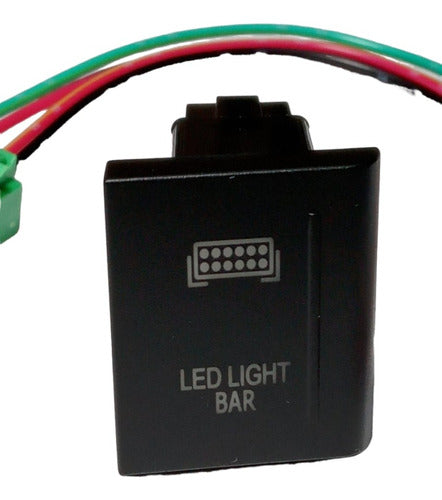 LED Light Bar Switch for Volkswagen Amarok - Red Illumination 1