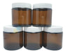 Distriplast Amber Glass Jar with Screw Lid 100cc 100ml Pack of 100 7