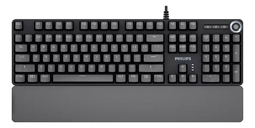 Teclado Gaming Usb Philips Retroiluminado Reposamuñecas Mtz 0