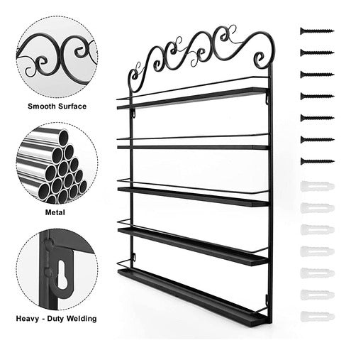 Lasieyo 5 Tier Nail Polish Racks 2