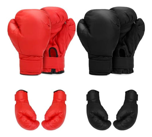 2 Pares De Guantes De Boxeo Para Hombres Y 0