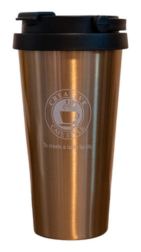 Thermal Stainless Steel Coffee Mug with Handle 500ml Hot/Cold 3