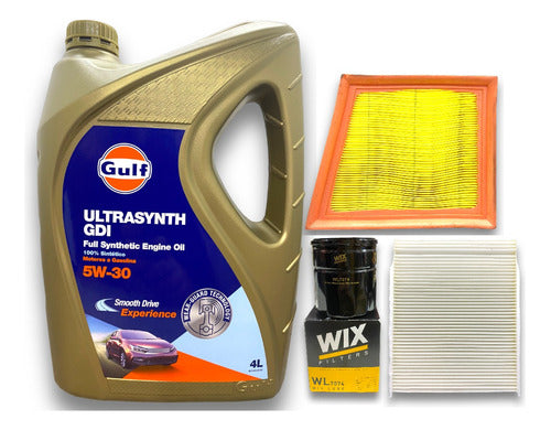 Ford Ka Kit Filtros 1.5 2016 to 2021 + Gulf 5w30 Oil 0