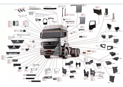 Seguro Guardabarro Trasero Central Mercedes Benz Axor-actros 4