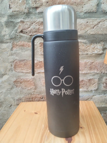 Harry Potter 1 Liter Double Wall Stainless Steel Thermos with Handle 3