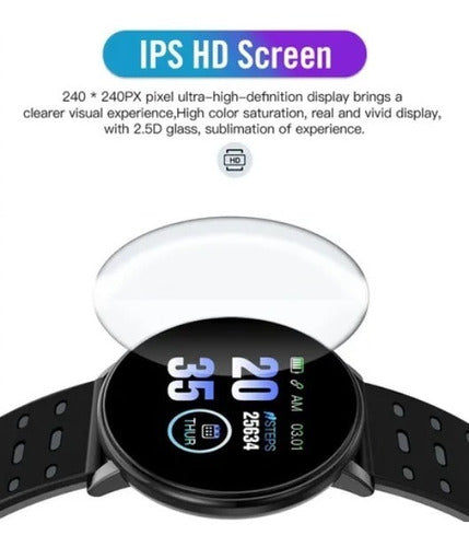Smartwatch 119+ Plus Intelligent Watch with Blood Pressure Oximeter 27