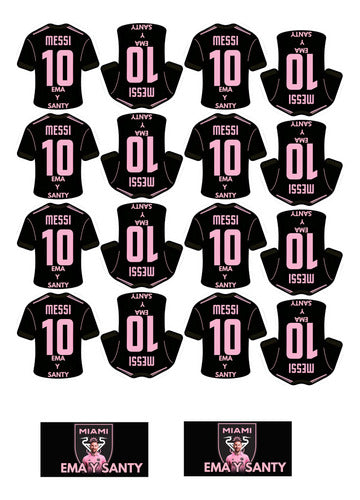 Presa de tu Ilusión Formitas Bolsita Candy Messi Inter Miami X30 Stickers Personalizados 2