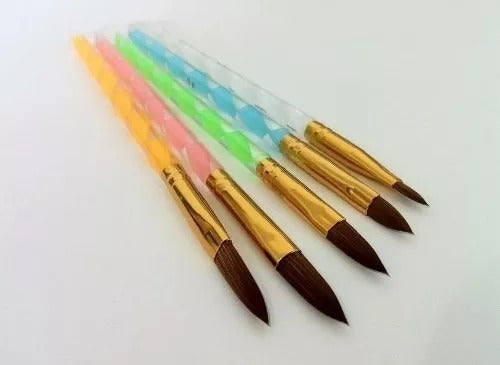 Hermoso Toque Professional Acrylic Brushes X 5 1