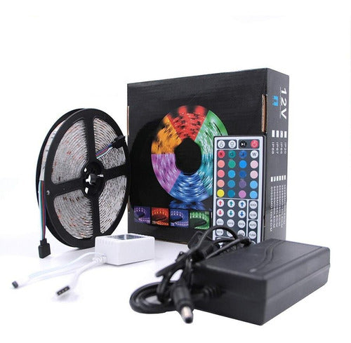 Guirnaldadeluces RGB LED Light Strip with Remote Control - 5 Meters for Gamers - 60 LEDs per Meter 0