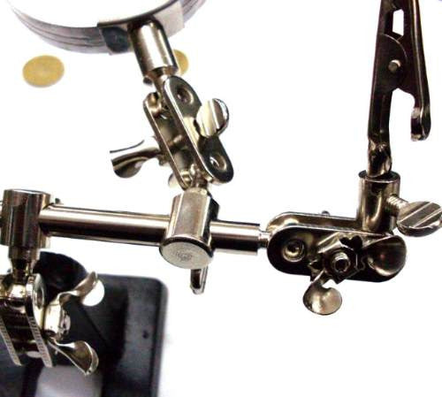 Hands-Free Soldering Stand with Magnifying Glass for Circuit Boards, Connectors, Etc. 1