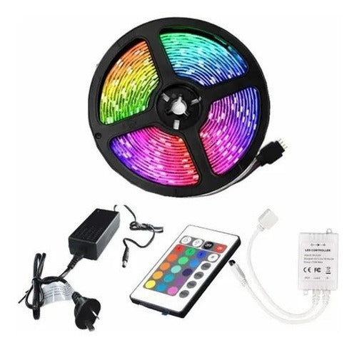 RGB LED Strip 3528 Outdoor with Controller 12V 5M 1