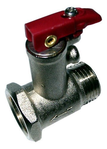 Bram-Metal Valve for Water Heater 1/2 M X 1/2 H 0